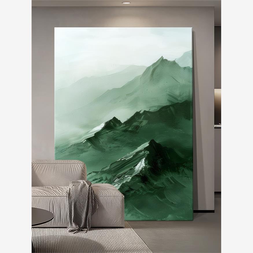 青山坐坐意式极简纯手绘油画沙发客厅装饰画餐厅抽象玄关轻奢挂画