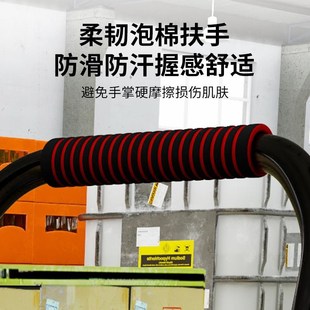 无声轻音平板车家用便携小推车拉货四轮拖车搬运车手拉车快递小车