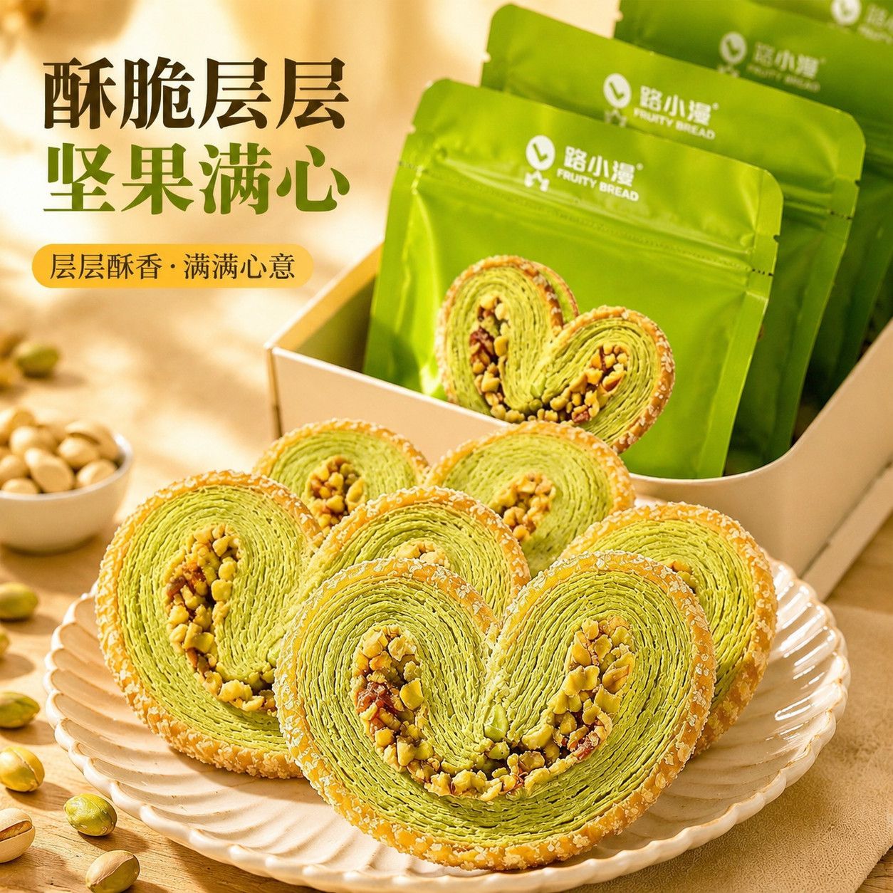 路小漫上海风味黄油千层蝴蝶酥