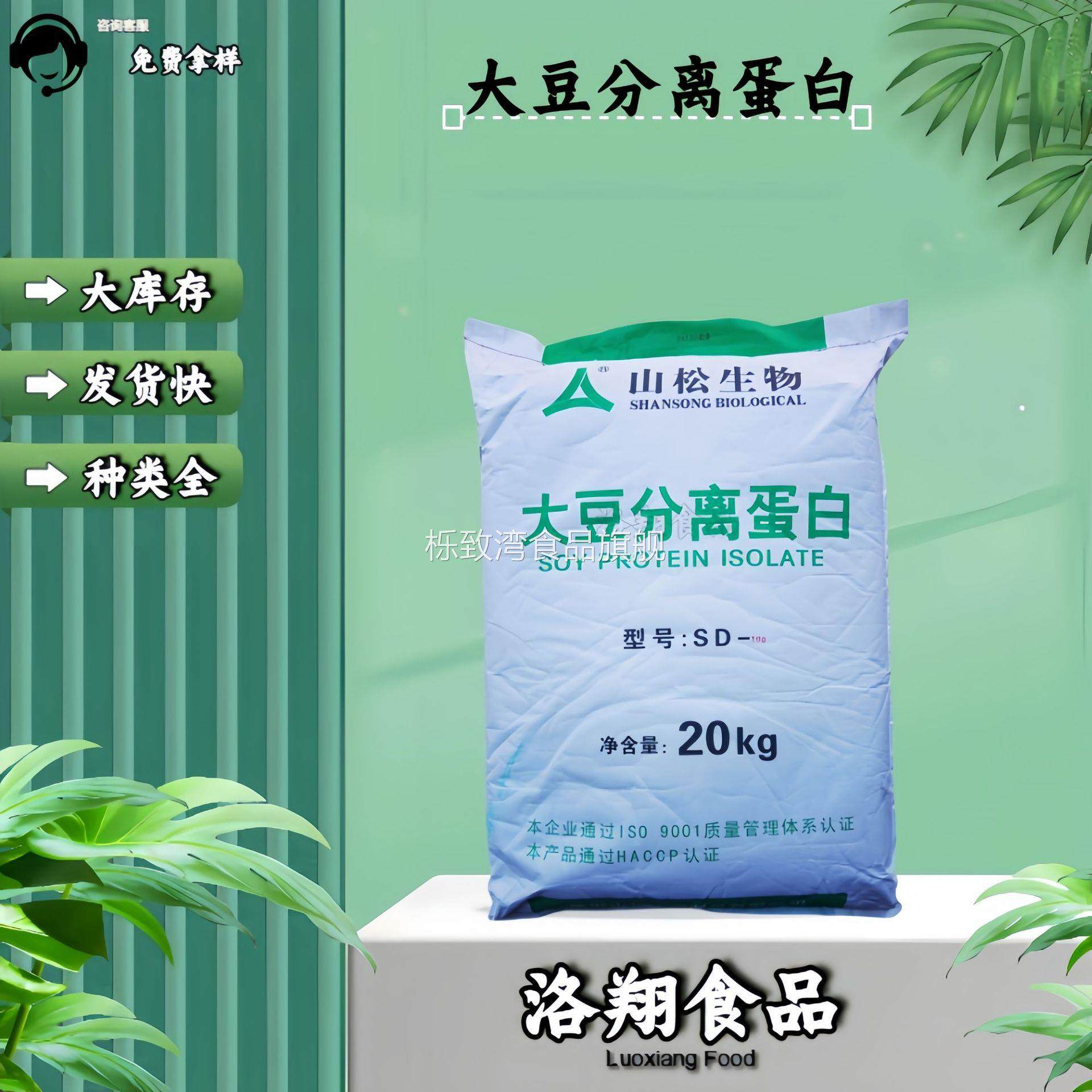 山松 大豆分离蛋白 食品级 营养强化剂 SD100/SD300 大豆分离蛋白