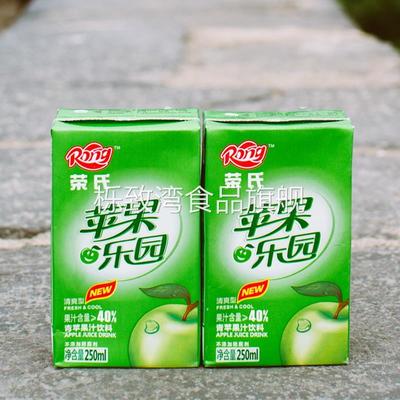 荣氏果汁苹果乐园红苹果汁青苹果汁饮料组合12盒夏日饮料整箱包邮