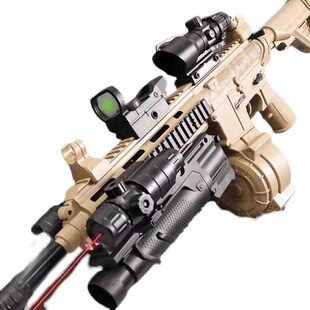m416儿童男孩突击步动r玩具手自一体仿真晶电水发连发射软弹枪专