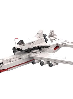 积OC苏联军事安东诺夫AN装225航天飞机小颗粒拼装MV木玩具套-模型