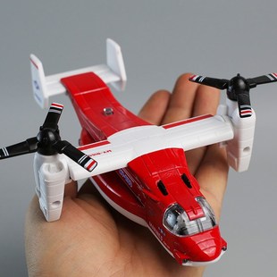 合金鱼鹰a运输模型儿童宝力飞机玩机男孩宝回声光金属战斗具摆件