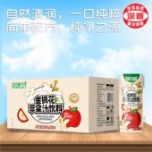 深普金银花苹果汁饮料200ml 12盒整箱健康清润解渴饮品网红饮料