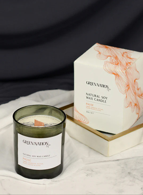 澳洲greennationlife香薰蜡烛咖啡巧克力室内家用持久高级留香