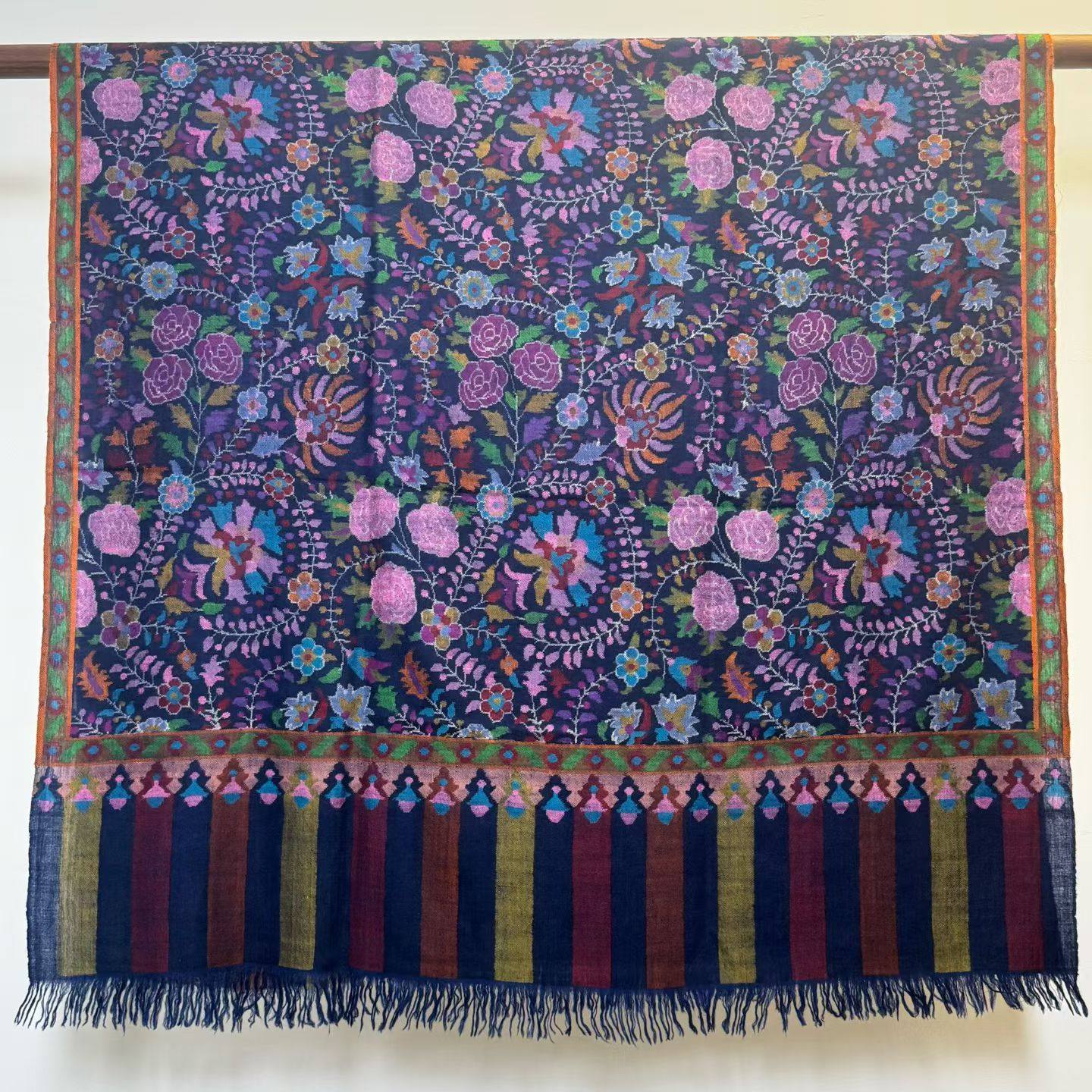 藏品级小色块克兰因蓝卡尼高订绒 克什米尔纯手工披肩围巾,个性定制/设计服务/DIY,针织类定制/加工,淘宝优惠券,粉丝福利购,淘宝优惠卷