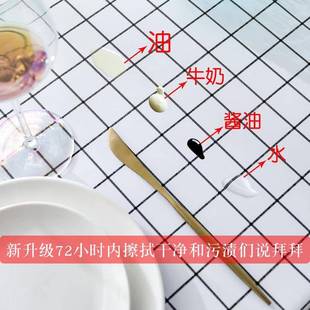 防水防油免洗防烫小圆桌圆形家用pvc餐桌布塑料茶几台布 圆桌桌布
