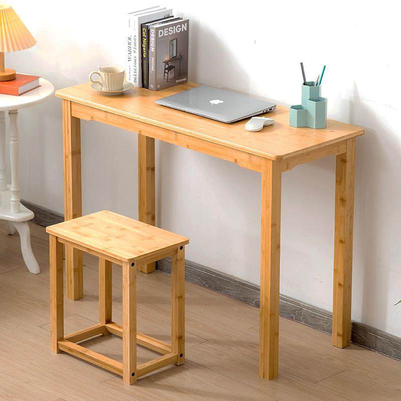 简约桌写字台长学生书学XYDNZ01习桌电脑桌楠竹长条桌方形实木窄