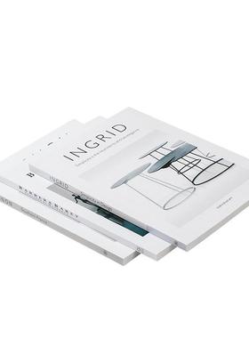 现代薄款杂志创意具装饰仿间真书简约品北欧办公桌茶几杂志道样板