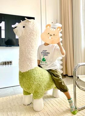 羊驼凳子羊驼座椅地凳子坐椅动物坐凳落居网红摆件客家厅装饰乔迁