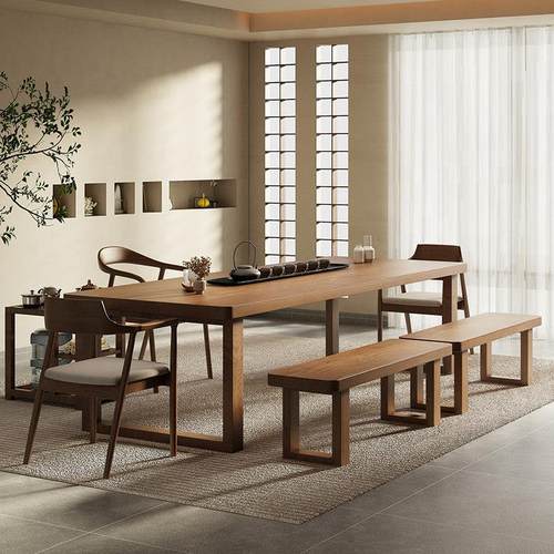 实茶桌椅组合茶台家用客厅茶一几茶体办公室接待木茶桌茶泡空间