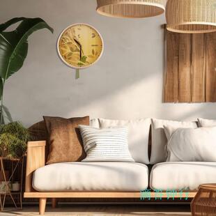 SE摆IKO精工创意挂钟动感鸟13X寸圆形客NYW厅挂墙动石英钟QC2小43