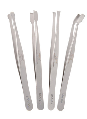 VETUS扁平嘴镊子铲形头镊子大圆头镊子33A-SA34A-SA35A-SA36A-SA