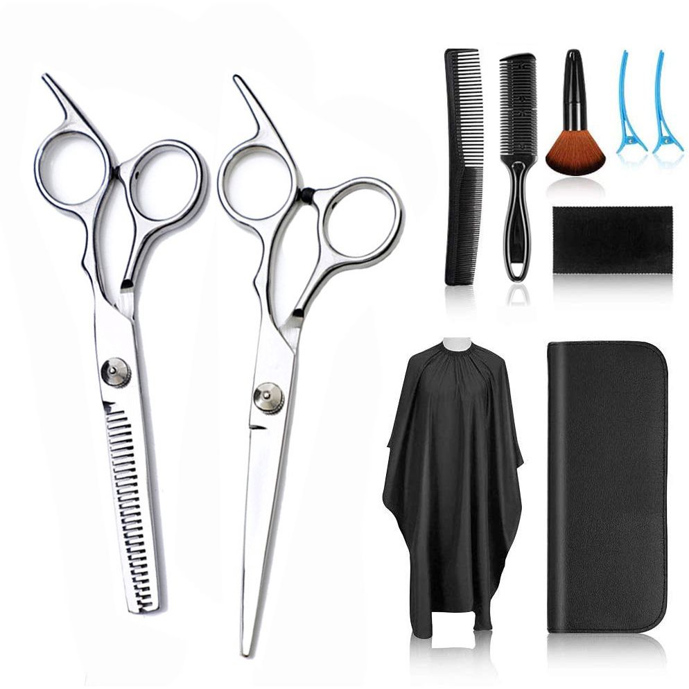 理发剪刀美发剪专业6寸平剪牙剪发廊家用成人儿童理发剪刀套装