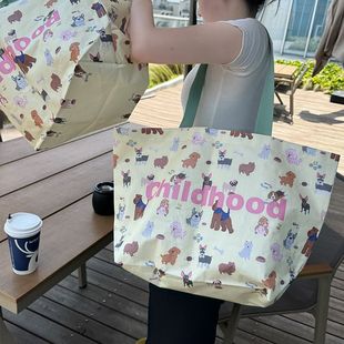 手提编织袋子装衣服的手提定制现货pp服装手提袋塑料伴手礼袋子