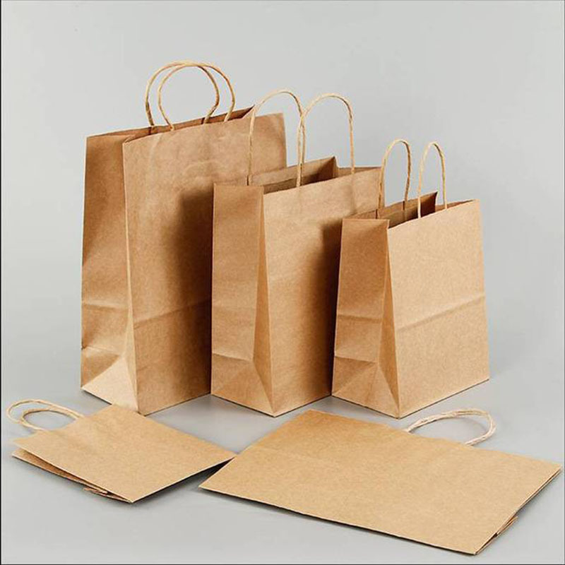 现货牛皮打包袋杜邦防水外卖炒饭咖啡奶茶食品级可印logo纸袋