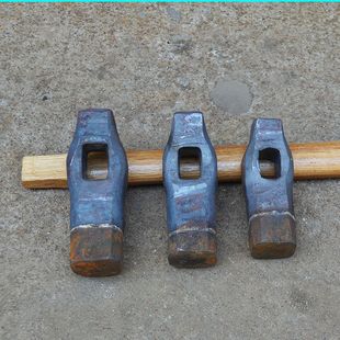 砸石头弯头锤石材用弯腰方锤手锤石匠锤打石锤洛钢锻打手锤二锤