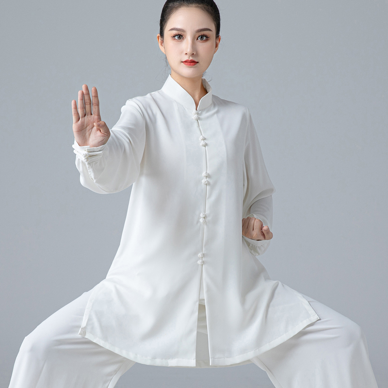 春夏秋季太极服女  棉r麻中国风男太极拳武术表演练功比赛服装套