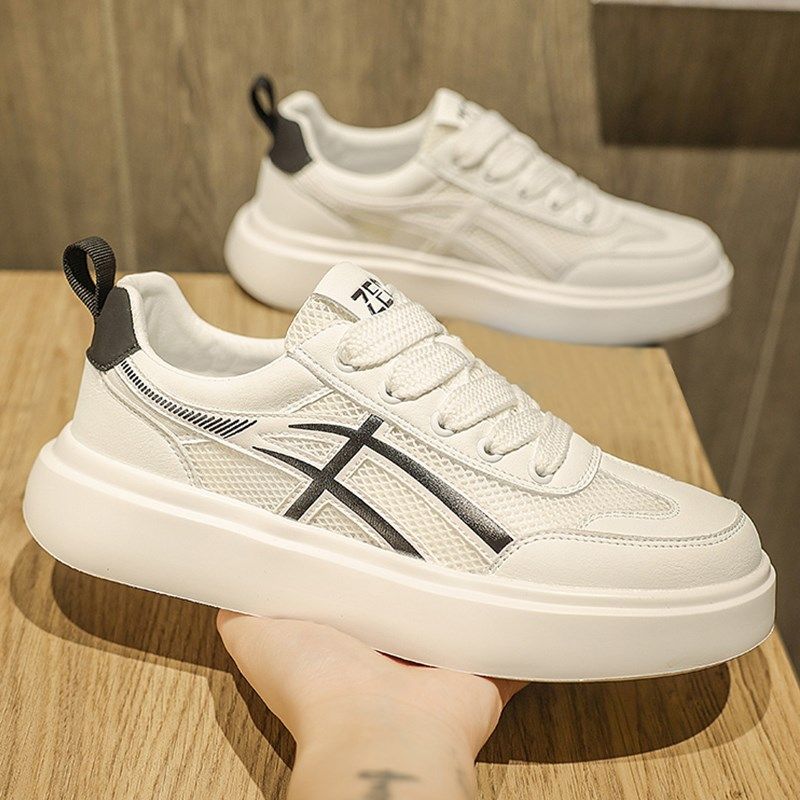 夏季特大码男鞋46透气薄款网w面鞋47休闲运动板鞋48加宽加肥小白,流行男鞋,休闲板鞋,淘宝优惠券,粉丝福利购,淘宝优惠卷