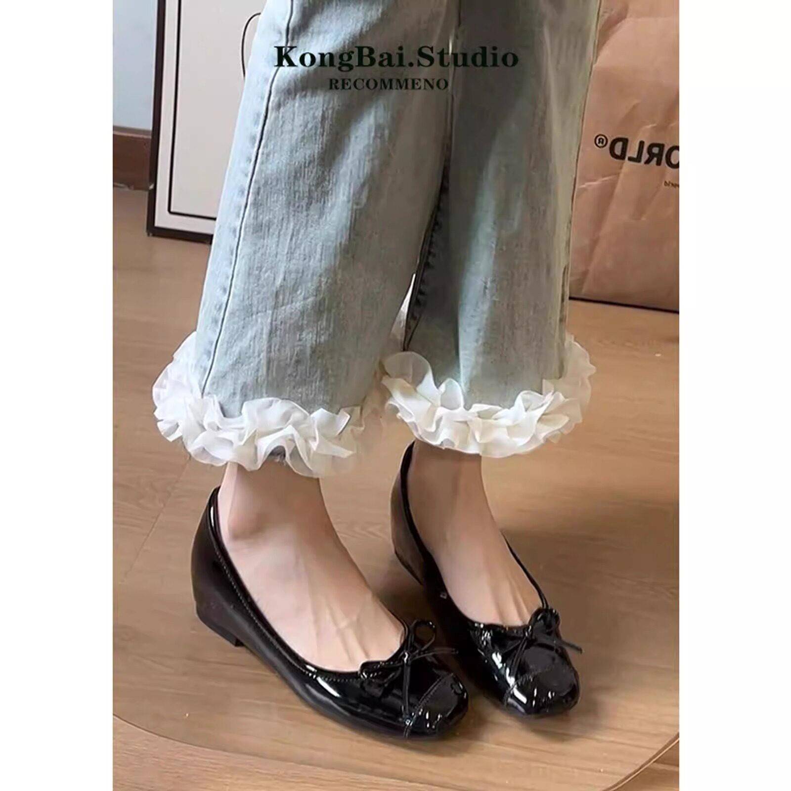 新品晨袍拖鞋女不累脚羽毛婚鞋新娘结婚秀禾伴娘鞋2026新款白色毛