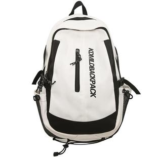 新品港风潮酷书包男韩版高中大学生大容量旅行双肩包初中女生减负