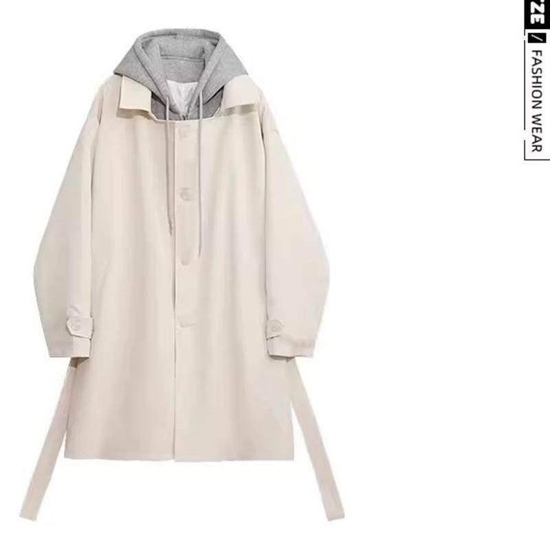 新品大码美式oversize拼接