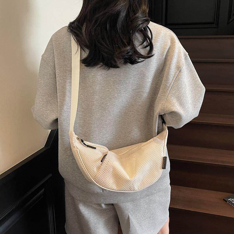 新品2025新款潮尼龙布包女包休闲百搭单肩斜挎包轻便女士小包包饺