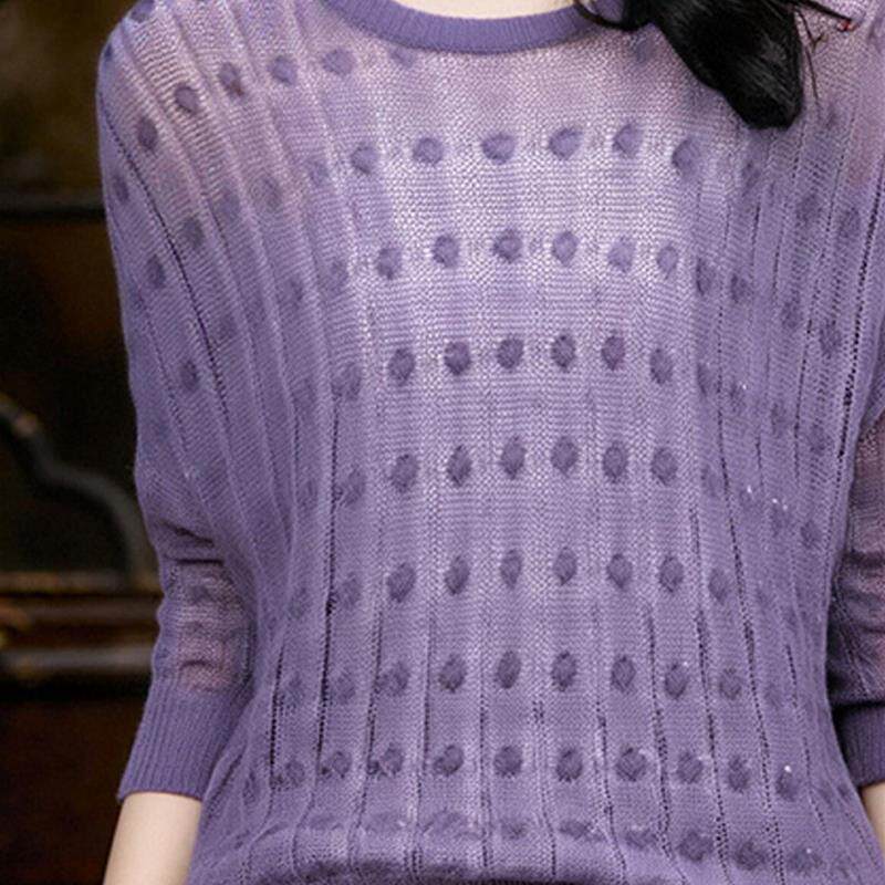 新品韩系chic绝美紫色镂空
