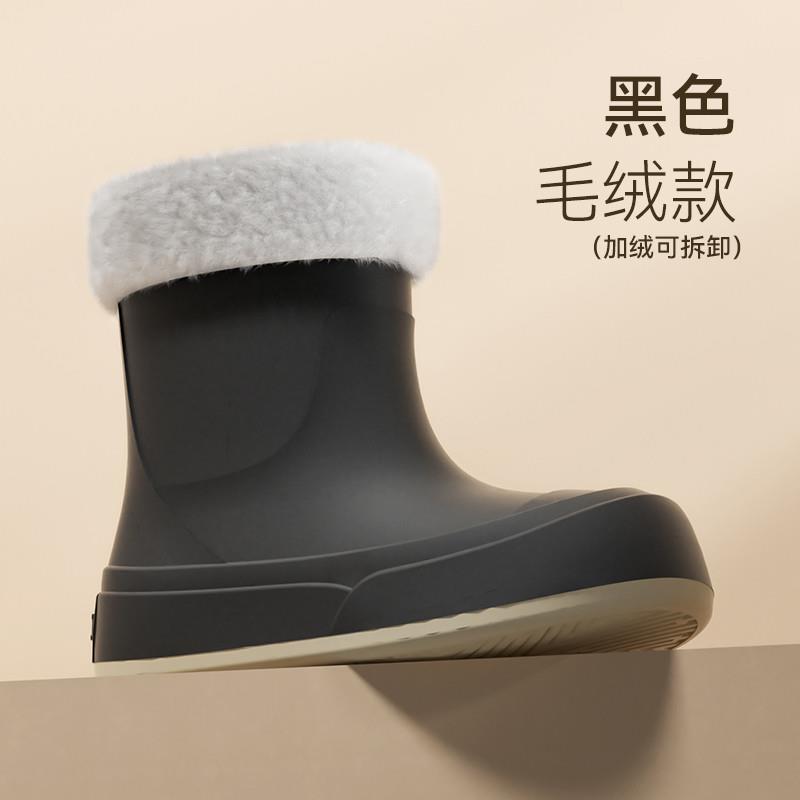 新品软底舒适女款防水雨鞋