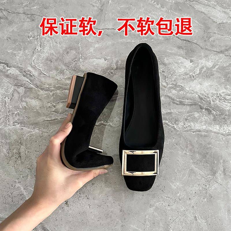 新品黑色小皮鞋女英伦风2026新款秋冬百搭鞋子厚底乐福鞋法式平底