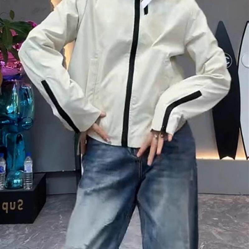 新品韩版连帽冲锋衣外套女