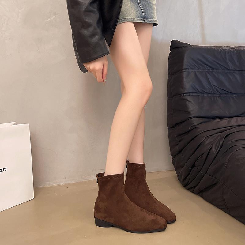 新品厚底马丁靴女鞋2026秋季新款复古英伦风机车靴短筒短靴子