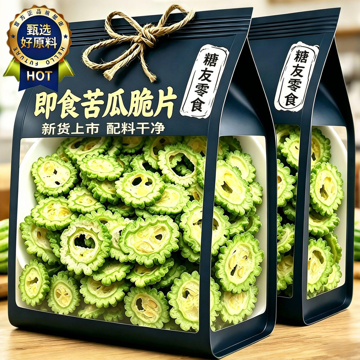 农科院苦瓜脆片蔬菜干无添加糖友控糖清热降火散装特级品质零食