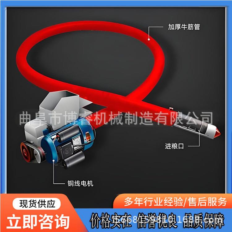 小麦大豆输送机车载吸粮机牛筋软管耐磨螺旋式吸粮机