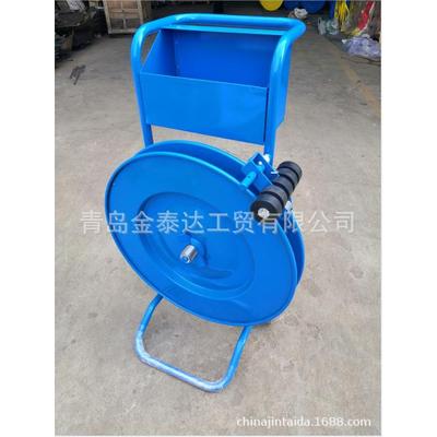 塑钢带盘车手推铁皮带车圆盘型带盘车打包带车