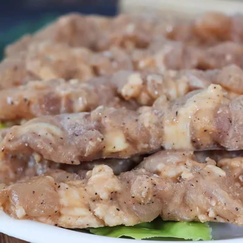 新品盟旺黑椒腿肉串商用冷冻半成品鸡肉大串烧烤油炸食材烤肉串烧