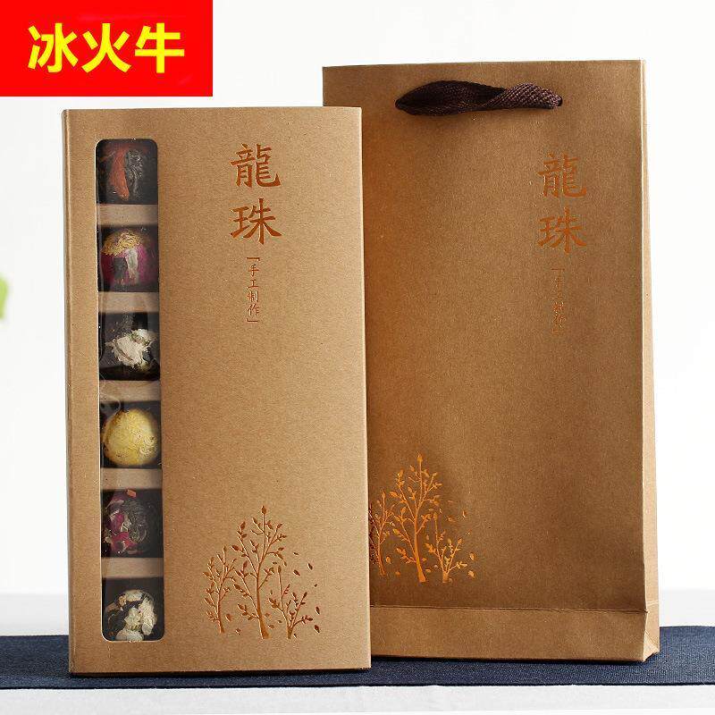 大量云南普洱茶 玫瑰茉莉花生茶龙珠乔木沱茶6味18颗花茶礼盒
