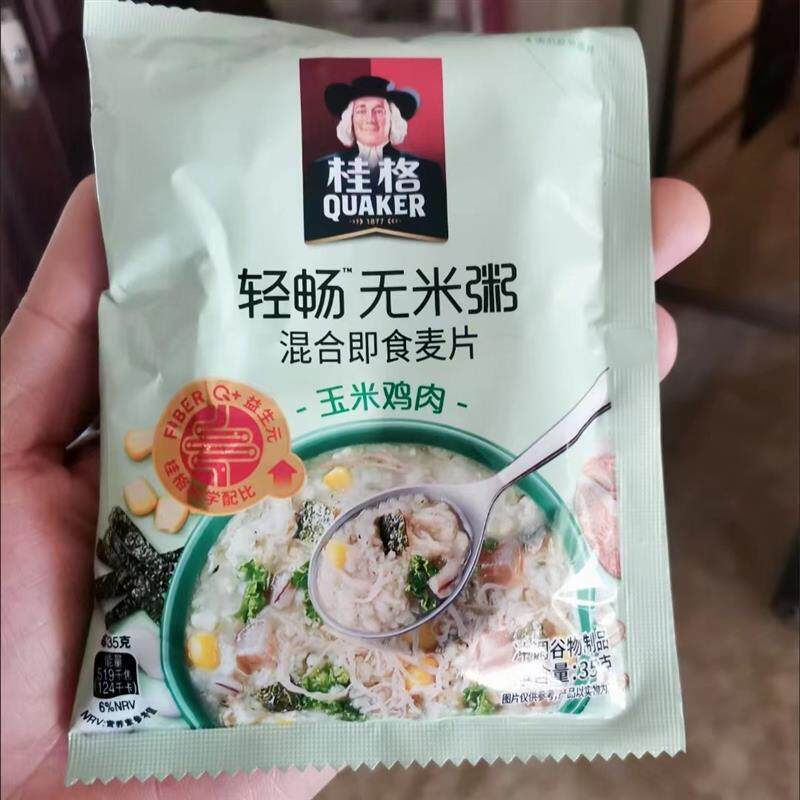 新品桂格无米燕麦粥玉米鸡
