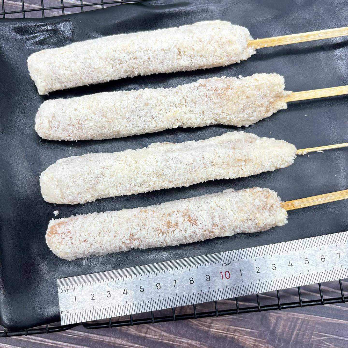 新品脆脆鸡柳棒商用冷冻半成品无骨鸡肉串油炸小吃烤肉串炸串食材