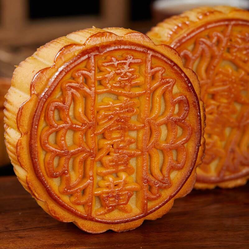 新品【新鲜现做】广式莲蓉蛋黄月饼中秋节老式五仁椰蓉奶黄礼品纯