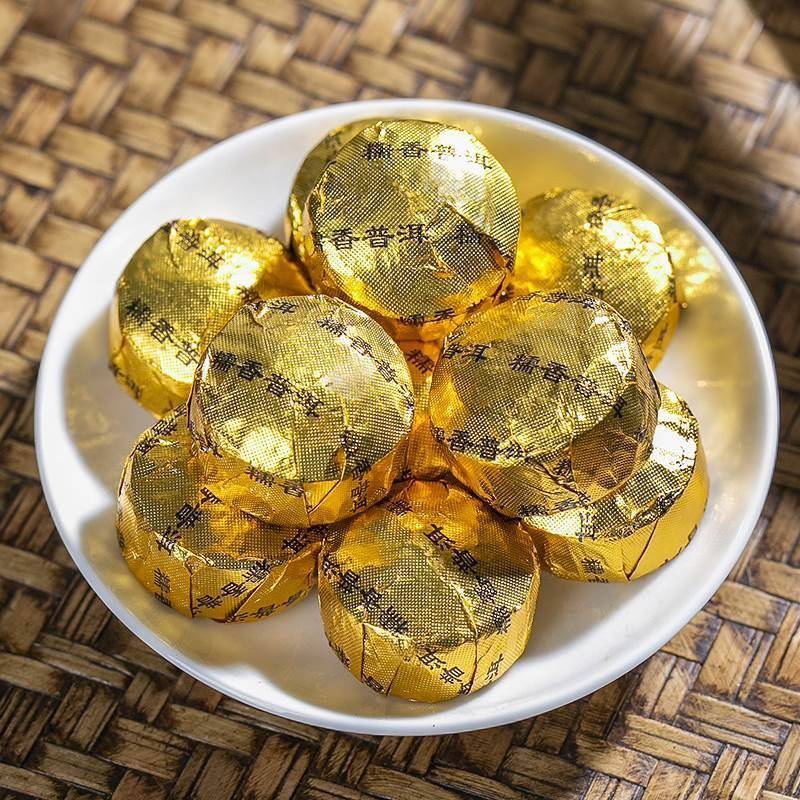 飘香韵 小沱茶普洱茶共800g 云南糯米香熟茶饼小金砖小粒黑茶茶叶