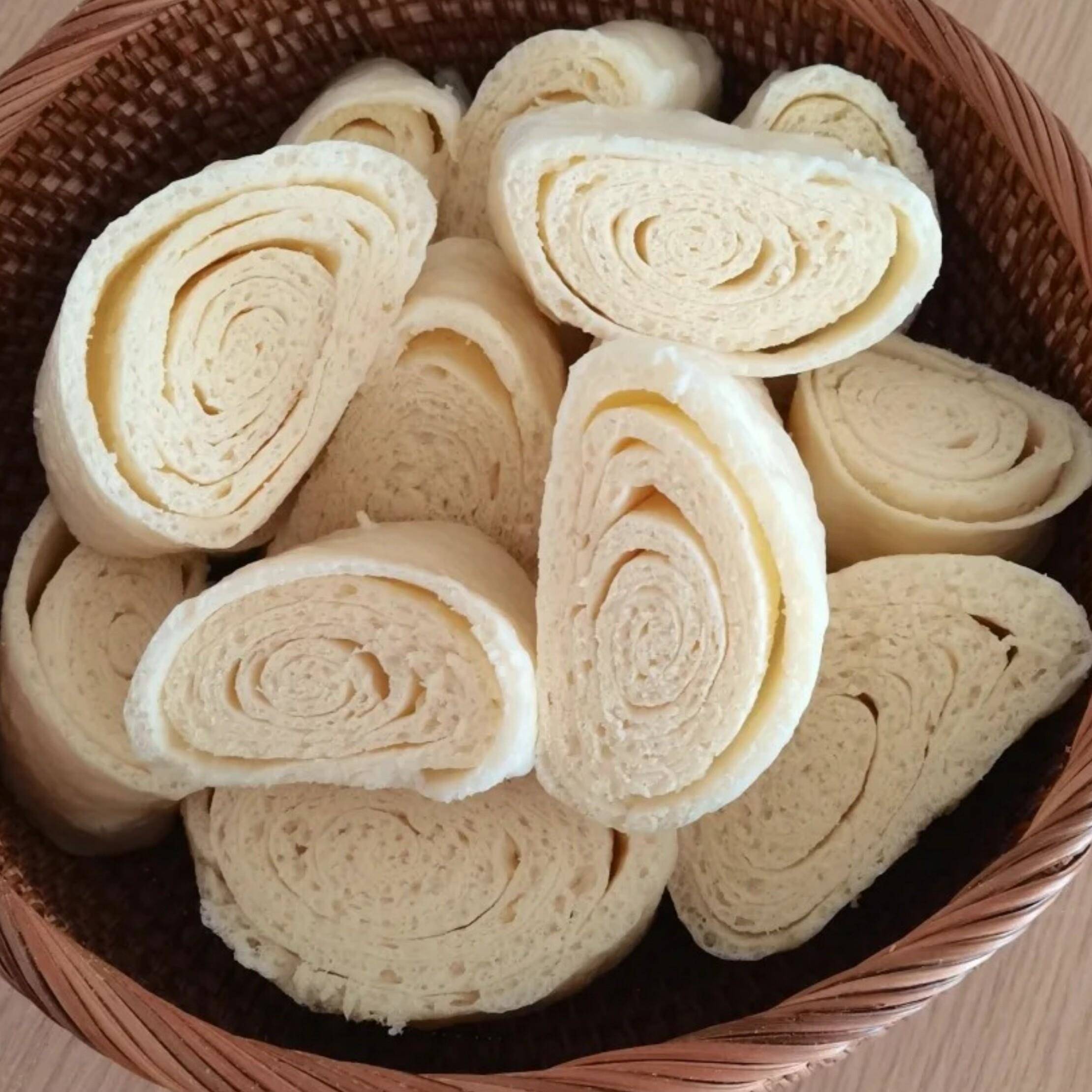 新品花卷馒头山东千层油卷馒头千层花卷油卷子手工面食蒸品早餐速