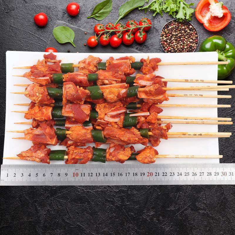 新品李华丰青椒脆骨鸡肉串35克20串*10包烧烤商用食材整箱食材价