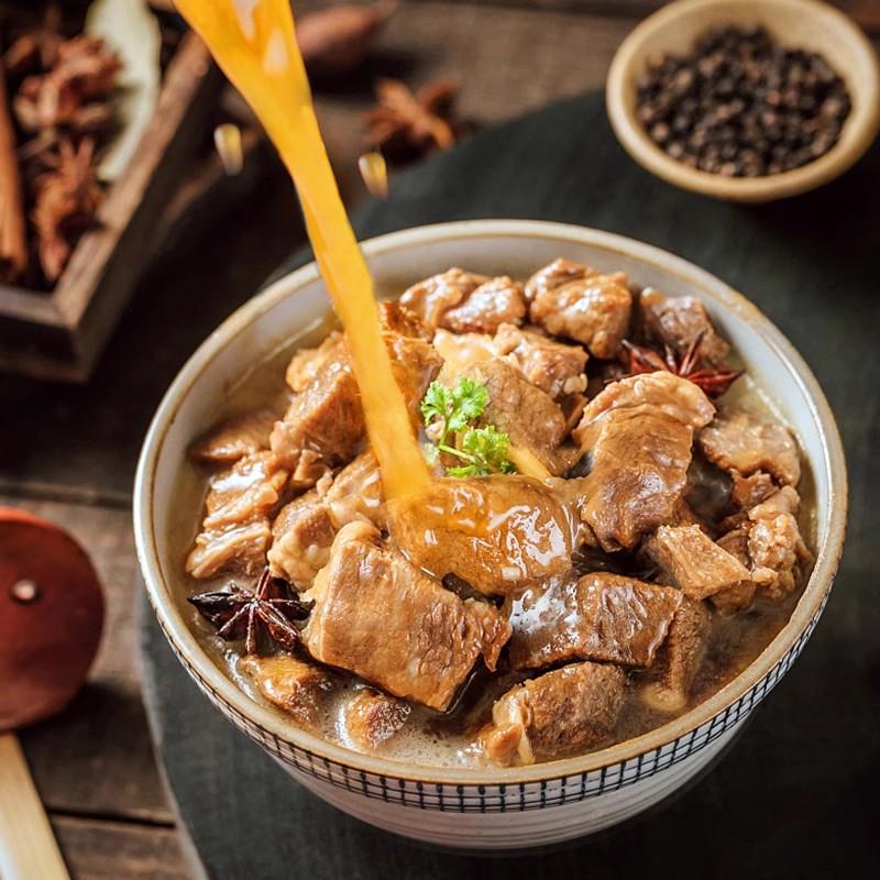 新品光华广味牛腩商用广东牛肉煲肚腩冷冻食材火锅2.5kg预制菜半