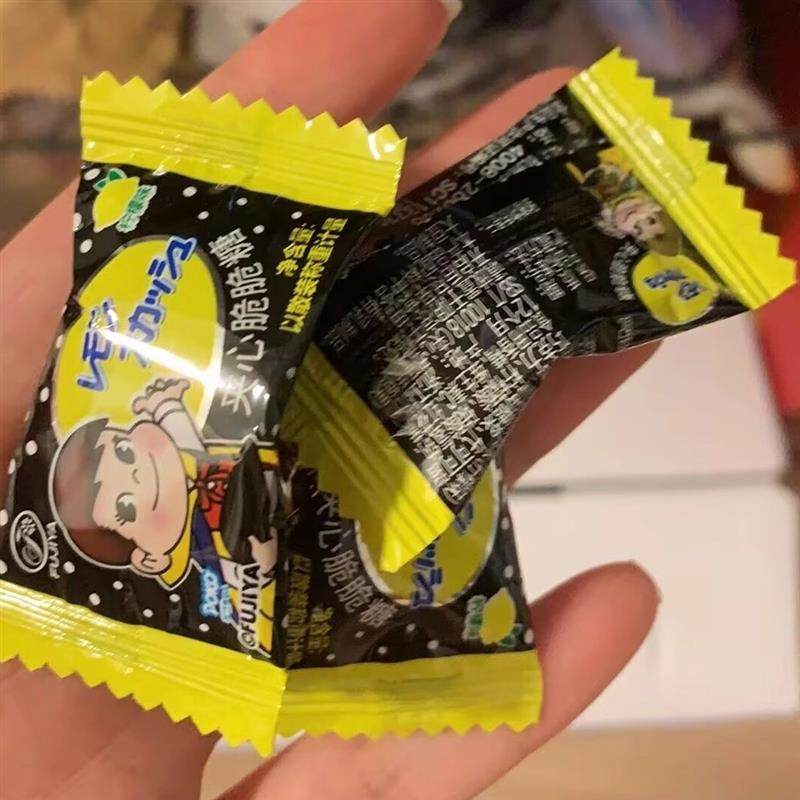 不二家柠檬夹心脆脆糖100g起圣诞节年货节礼物糖果零食休闲食品