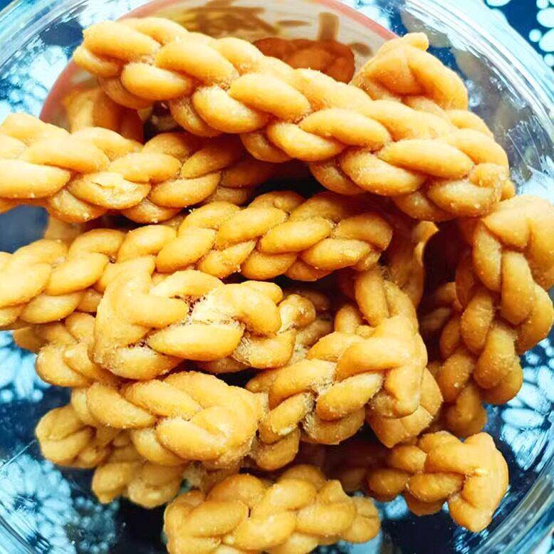香酥小麻花咸味杭州特产零食塘栖古镇糕点传统手工酥糖霜咸甜麻花
