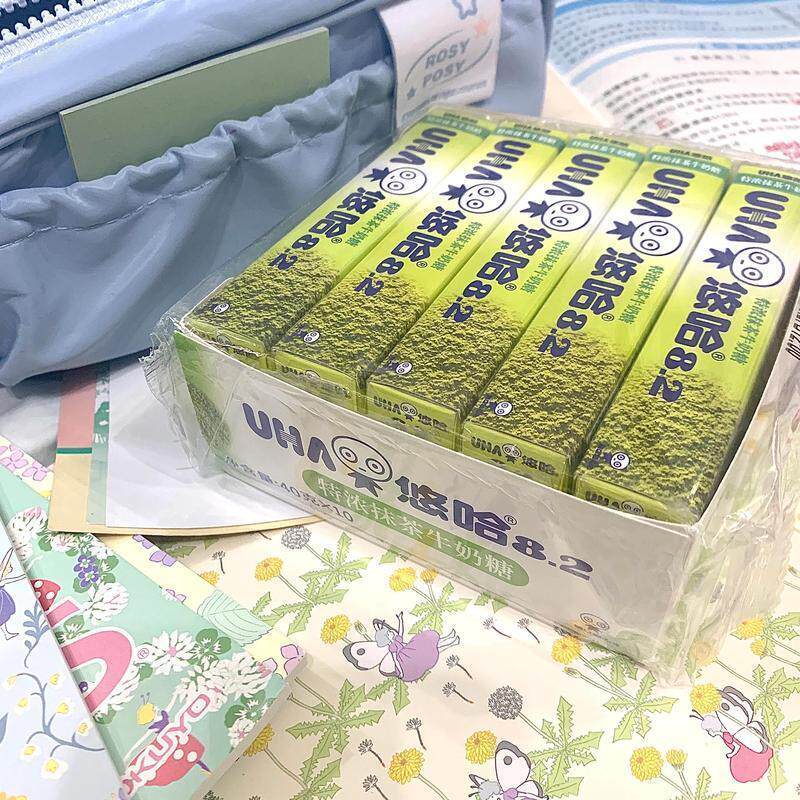 悠哈特浓牛奶糖抹茶清凉水