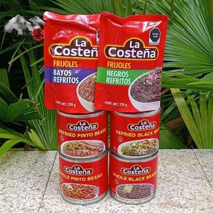 La costena black beans乐口泰香煎调味整粒黑豆 芸豆泥 速食罐头