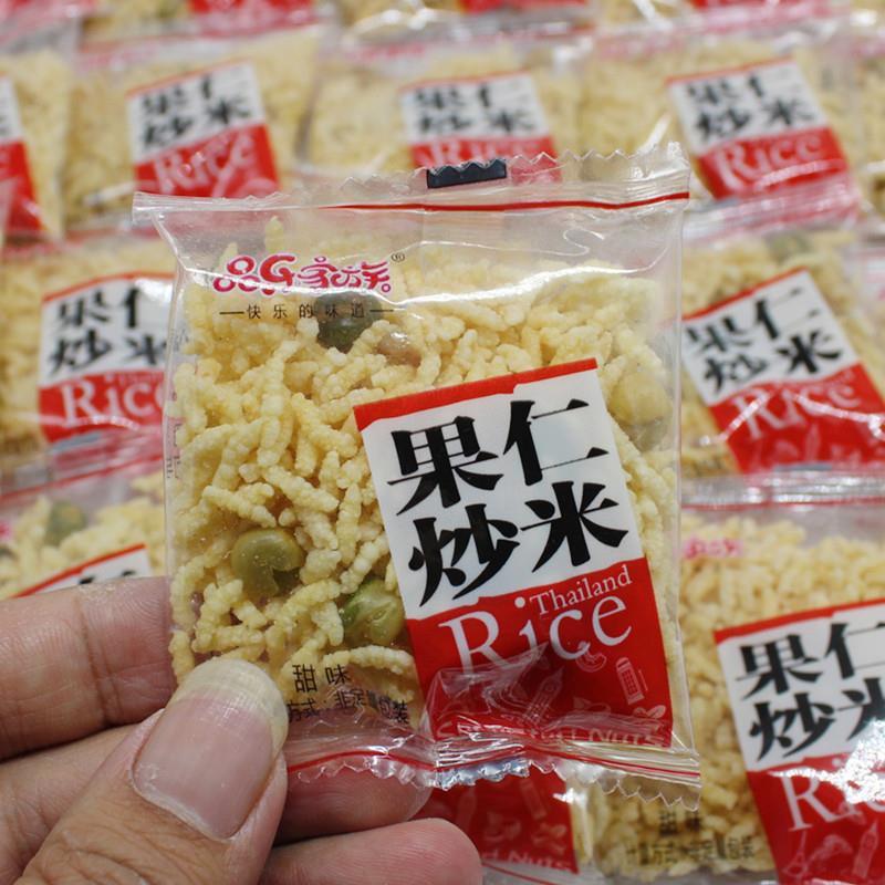 品乐家族果仁炒米小包装湖南特产浏阳泰国原味8090怀旧零食散称
